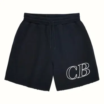 Black Cole Buxton CB Italic Outline Shorts