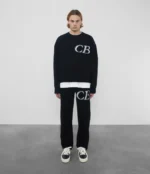 Black Cole Buxton CB Logo Knit Sweater