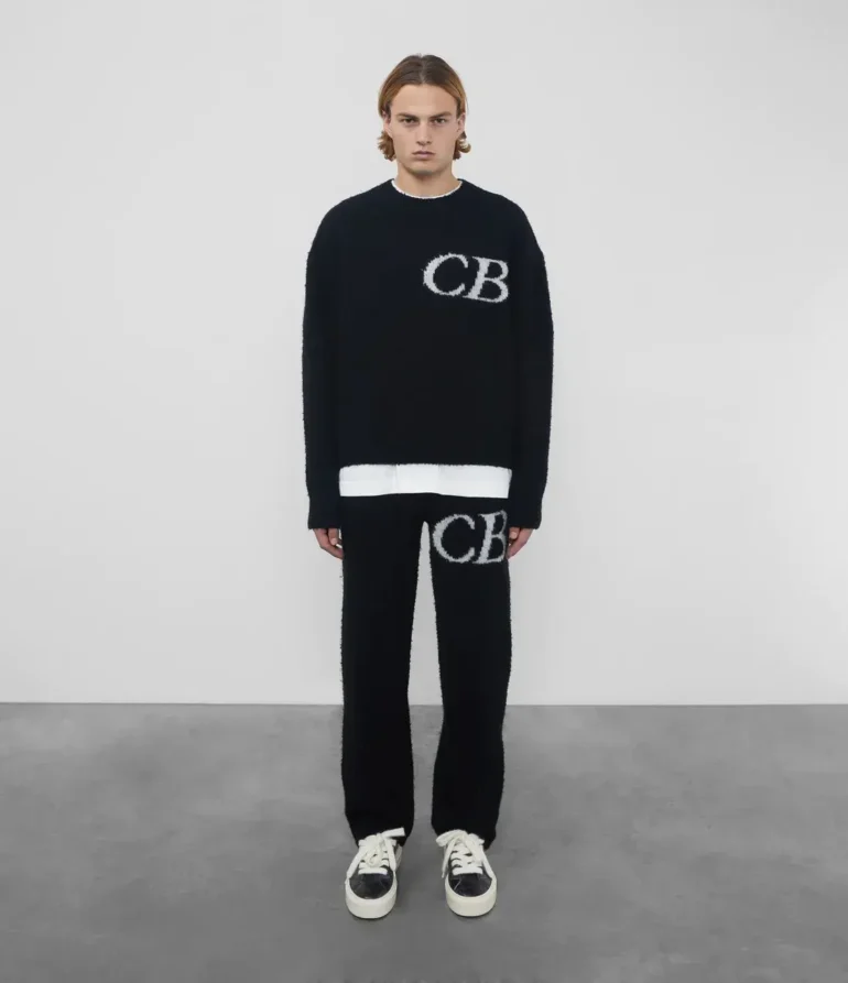 Black Cole Buxton CB Logo Knit Sweater