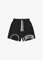 Black Cole Buxton Cut-Off Varsity Shorts