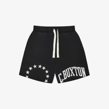 Black Cole Buxton Cut-Off Varsity Shorts