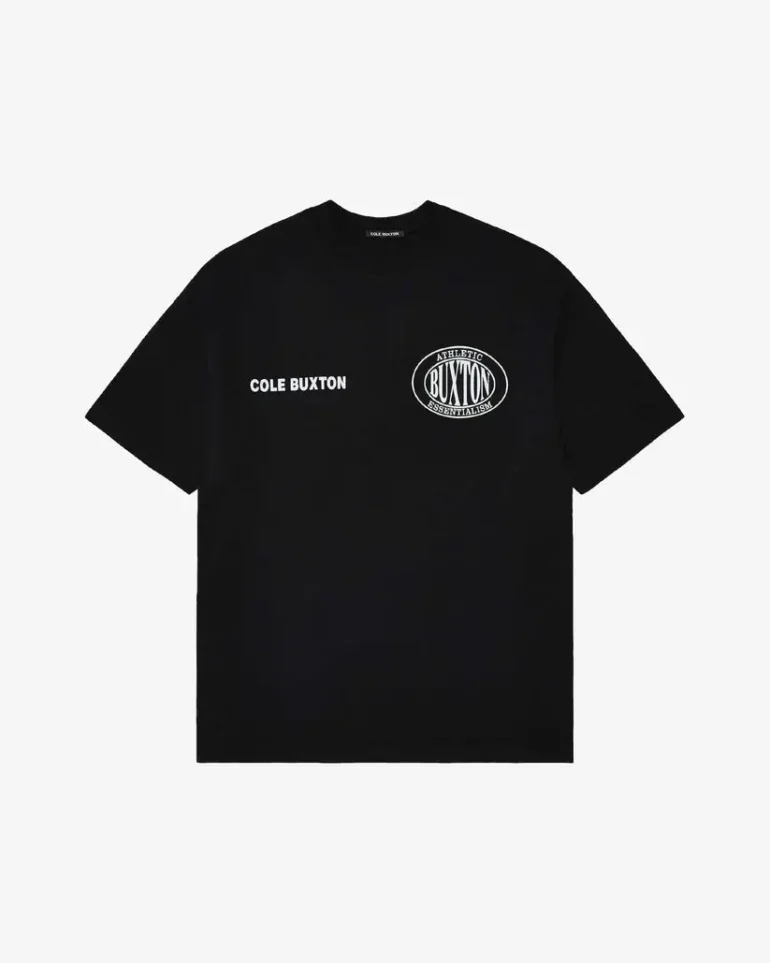 Black Cole Buxton Double Logo Sports T-shirt