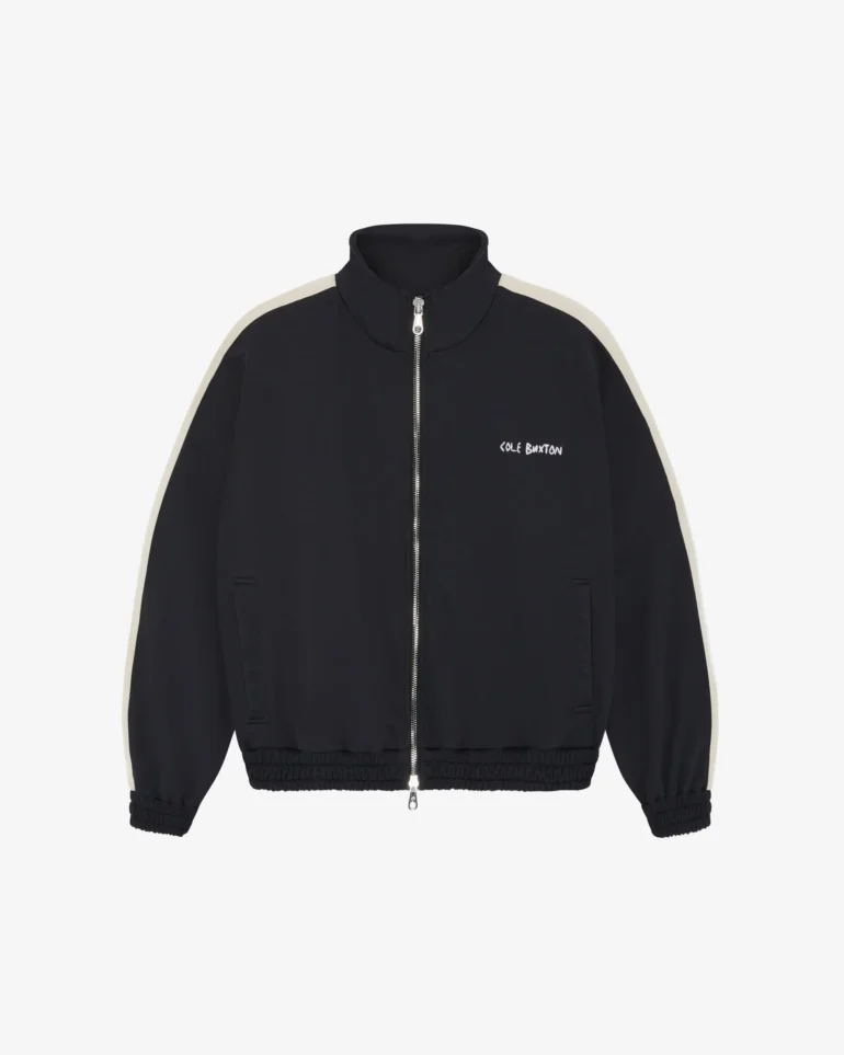 Black Cole Buxton Hand Embroidery Track Jacket