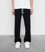 Black Cole Buxton Heavy Waffle Sweatpants
