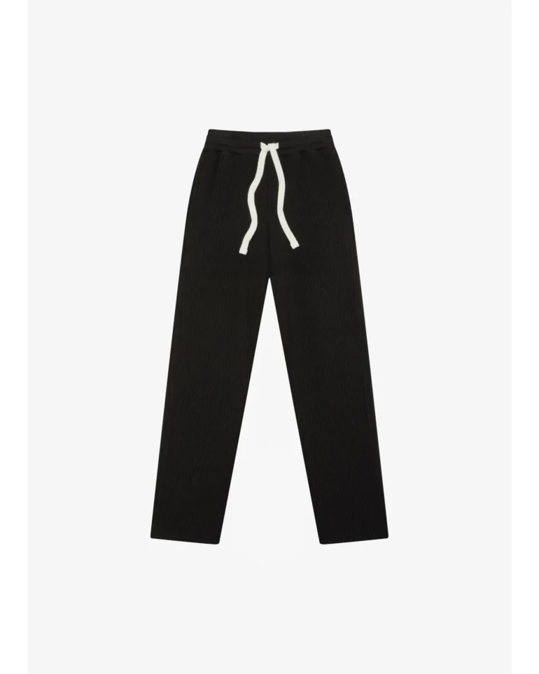 Black Cole Buxton Heavy Waffle Sweatpants