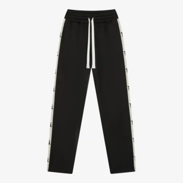 Black Cole Buxton Two Star Tape Track Pants