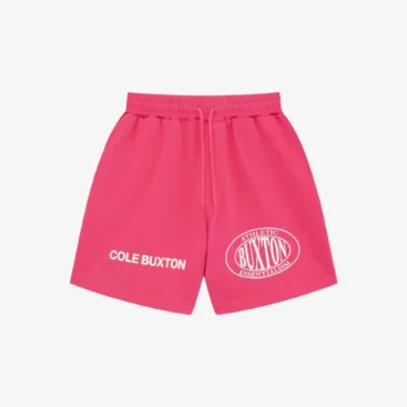 Pink Cole Buxton Double Sport Logo Shorts